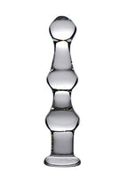 Master Series Mammoth 3 Bumps Glass Dildo