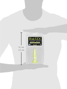 Basix Beginners' Butt Plug, Glow In The Dark