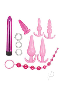 Pink Elite Collection Anal Play Kit Pink