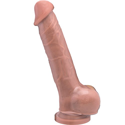 Si Real Harry Dildo W/Balls 8In Caramel
