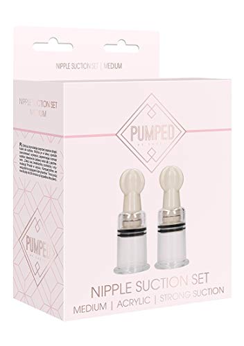 Pumped - Nipple Suction Set Medium Rose