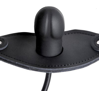 Silencer Inflatable Locking Penis Gag - Black