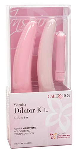Calexotics-Se-4805-10-3 Inspire 3 Piece Silicone Waterproof Vibrng Dilator Kit With Removable Wireless Stimulator, Pink