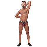 Cock Pit Net Mini Cock Ring Short - Large -  Burgundy