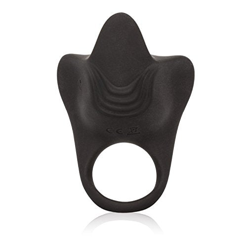 Calexotics Silicone Rechargeable Remote Pleasurizer - 12 Function Vibrating Waterproof Pleasure Ring - Silicone Clitoral Massager Sex Toy For Couples - Black