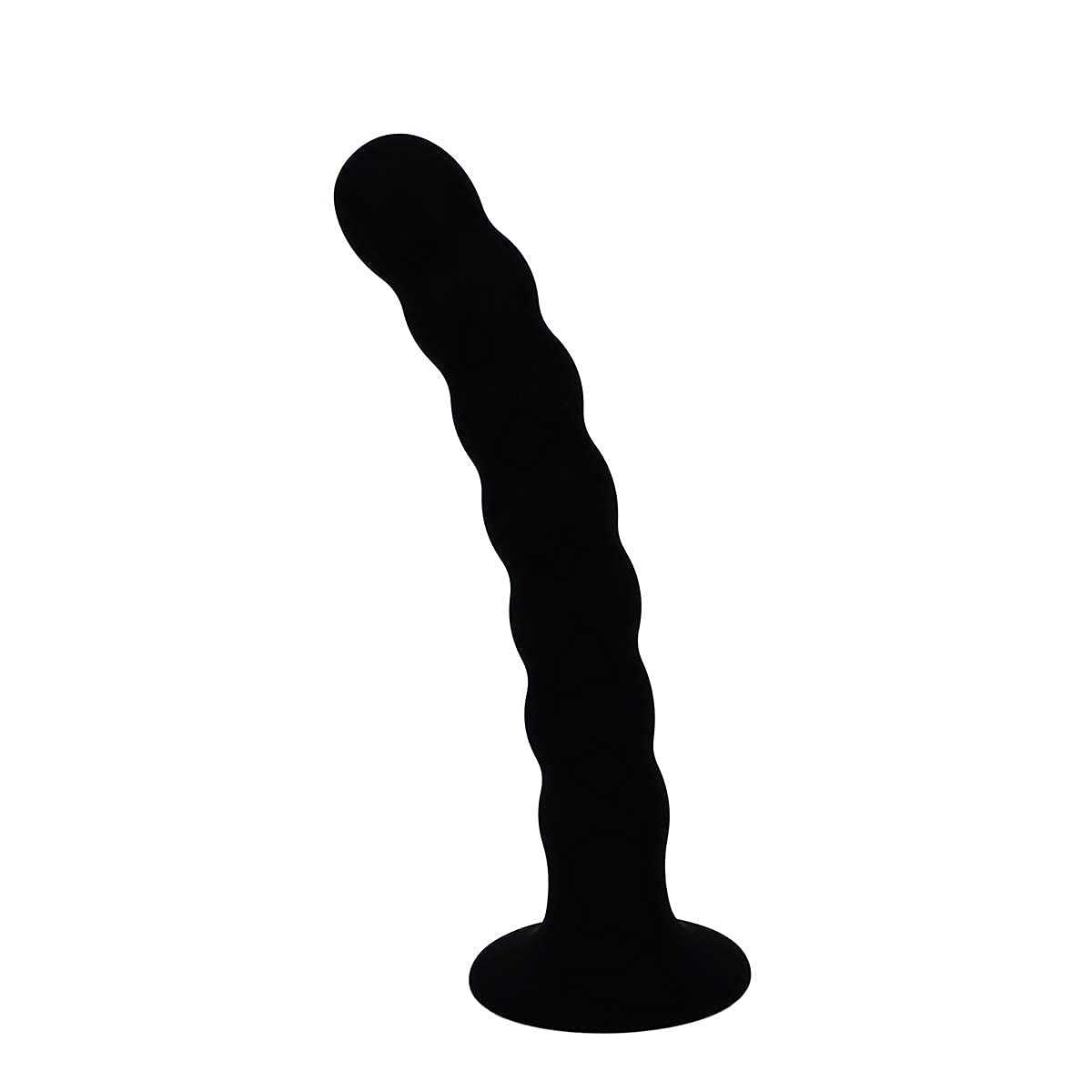 Anal Beads Butt Plug with Strong Suction Cup, Eastern Delights Silicone Prostate Massager Adult Sex Toys (6.7 Inches)