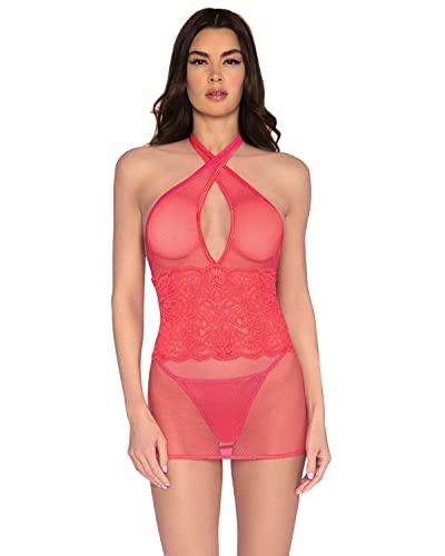 Dg Chemise & G-String Coral Os