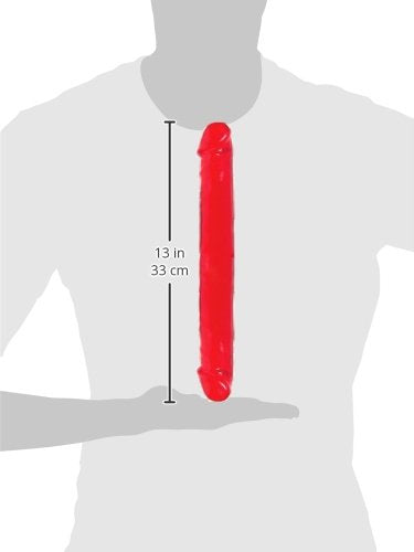 Pipedream Basix 12-Inch Double Dong, Red, Red