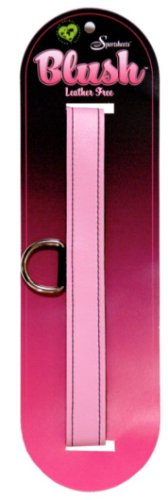 Sportsheets Blush Vinyl Bondage Collar, Pink
