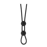 Stay Hard - Sili Dbl Loop Cock Ring Blk
