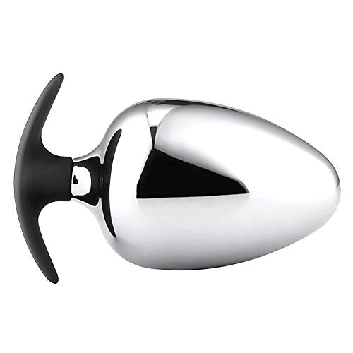 Romi Large Massive Metal Anal Plug Personal Massager For Unisex Provide A Full Feeling Designed For Experienced Or Intermediate Players (Small)