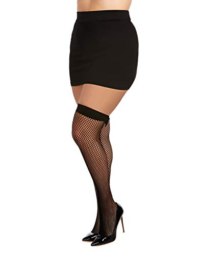 Dg Diamond Net Fishnet Thighhighs Blkosq