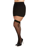 Dg Diamond Net Fishnet Thighhighs Blkosq