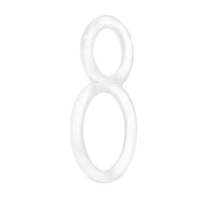 Screaming O Ofinity Cock Ring, Clear - Double Cock Ring - Penis Ring, Stretchy, Comfortable Pleasure Ring - Couple Sex Toys, Dic