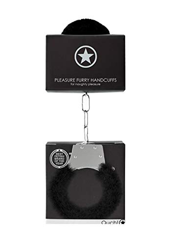 Pleasure Handcuffs Furry Black