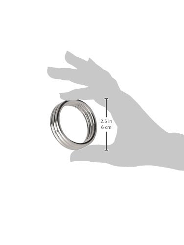 Master Series Stainless Steel Triple Constriction Ring, 2 Inch, 24 Pound