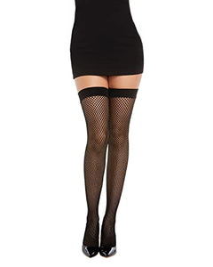 Dg Diamond Net Fishnet Thigh Highs Blkos