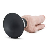 Blush Double Penetration Real Feel Life Like Realistic Vibrating Suction Cup Multi Speed 9 Inch Total Length Dildo Vibrator - Vanilla Beige