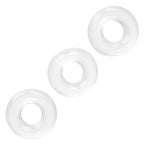 Calexotics Set Of 3 Silicone Stacker Rings - Clear