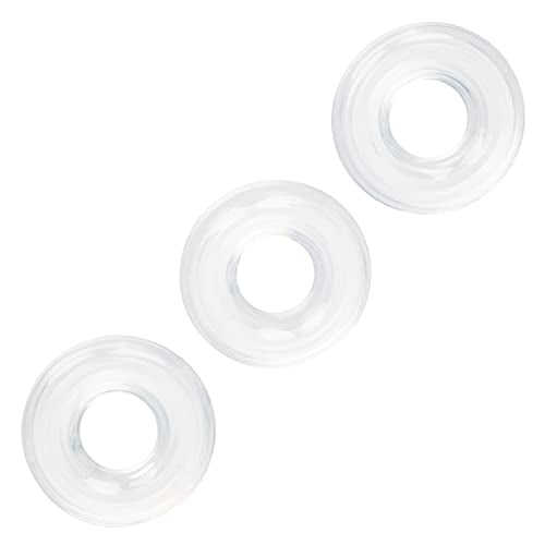 Calexotics Set Of 3 Silicone Stacker Rings - Clear