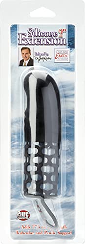 California Exotic Novelties Dr. Joel Kaplan Silicone Masturbator With Extension, Black, 2 Inch