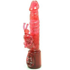 Golden Triangle Jungle Jiggler Butterfly 7 Inch Waterproof Vibrator, Pink