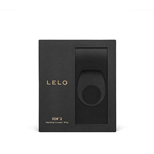 Lelo Tor 2 Intimate Vibrating Cock Ring, Reusable Sex Toys For Couples, Love-Ring With 29 Mm / 1.1 In In Diameter For More Bedroom Fun, Black