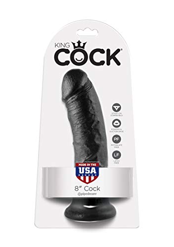 Pipedream King Cock Dildo Black 8 Inch