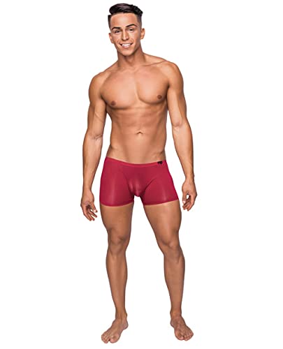 Mp Seamless Sleek Short W/Pouch Wine Med