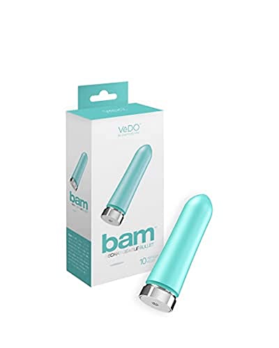 Vedo Bam Rechargeable Bullet, Tease Me Turquoise