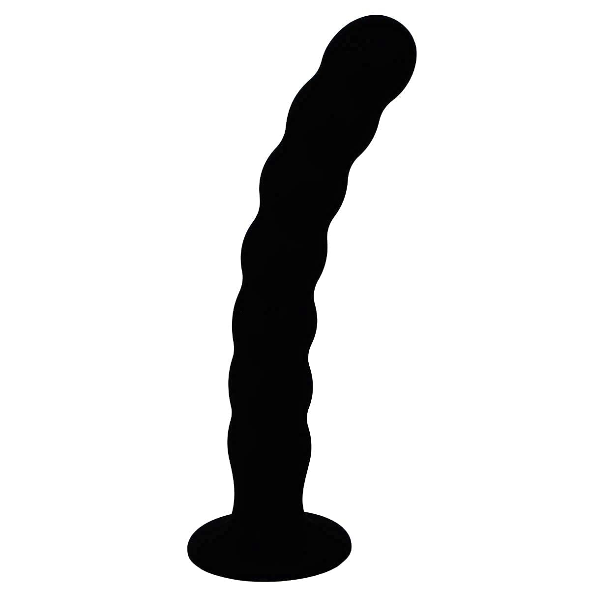 Anal Beads Butt Plug with Strong Suction Cup, Eastern Delights Silicone Prostate Massager Adult Sex Toys (8.3 Inches)