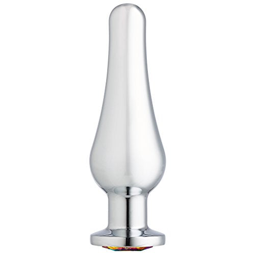 Cloud 9 Novelties Cloud 9 Novelties Gems Silver Chrome Tall Plug, Medium