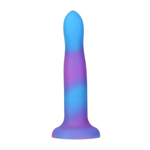 Rave Addiction 8In Glow In The Dark Dildo Blue/Purple