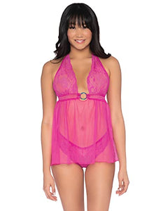 Dg Simply Sexy Lace&Mesh Babydoll Pnk Os