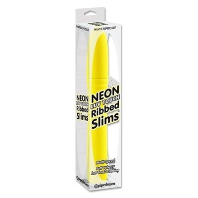 Pipedream Luv Touch Waterproof Slim Slenders Vibrator, Yellow