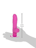 California Exotics Shower Stud Super Stud Pure Skin Vibrating Waterproof Dildo, Pink, 5 Inch