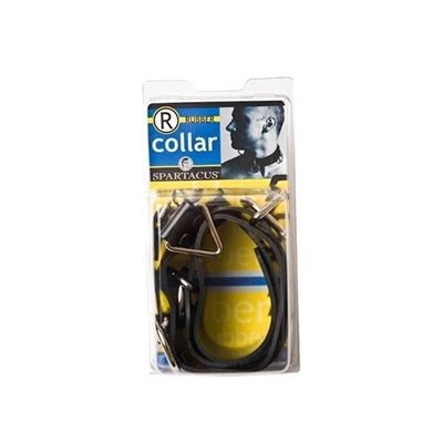 Spartacus Rubberline Locking Collar, Black