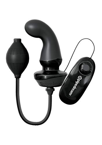 Pipedream Products Anal Fantasy Elite Collection Inflatable P-Spot Massager, Black, 7.7 Lb