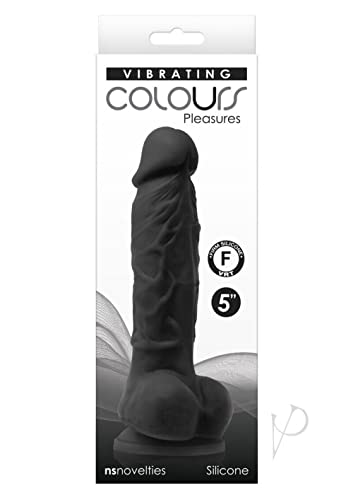 Colours Pleasures Vibrating 5In Dildo Bk