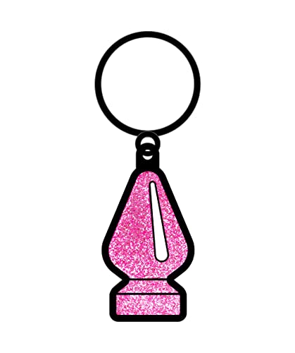Glitter Butt Plug Keychain (Net)
