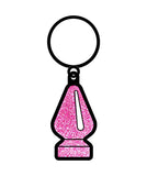 Glitter Butt Plug Keychain (Net)