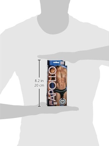 California Exotic Novelties Apollo Mesh Brief With C-Ring Medium/Large, Black