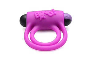Bang! Silicone Cock Ring & Bullet W/ Remote Purple
