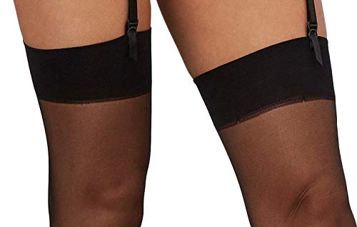 Dreamgirl Womens Thigh Highs Hosiery Black One Size Us