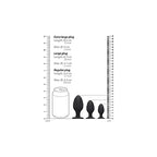 (Wd) Diamond Butt Plug Set Bla