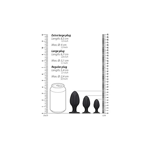(Wd) Diamond Butt Plug Set Bla