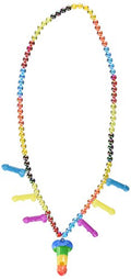 Hott Products Pecker Whistle Necklace, Rainbow Colors, 2 Ounce