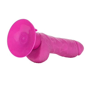 California Exotics Shower Stud Super Stud Pure Skin Vibrating Waterproof Dildo, Pink, 5 Inch