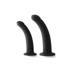 (D) Shi/Shi Sugar/Sugar Black Strap On Compatible Dongs 5In & 6In