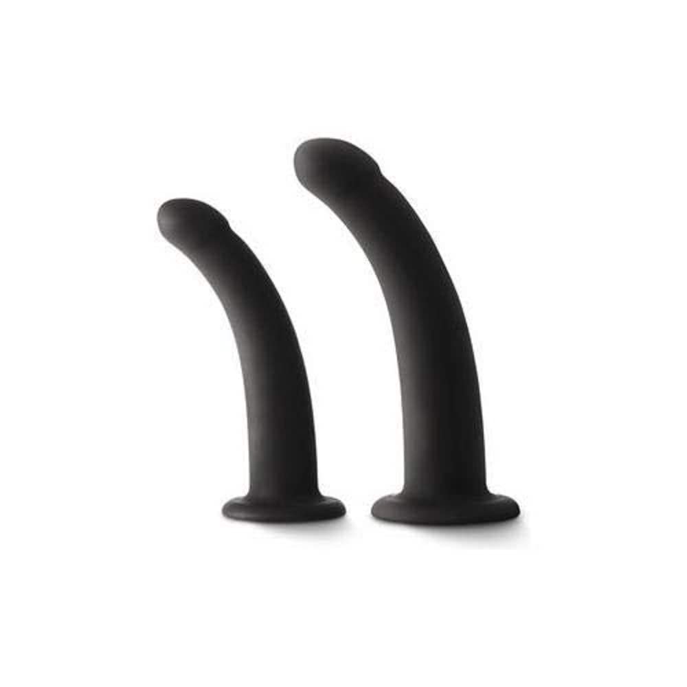 (D) Shi/Shi Sugar/Sugar Black Strap On Compatible Dongs 5In & 6In
